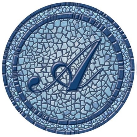 Lamatek Lamatek 67B00-0044A 29 in. dia. Monogram Mosaic Poolsaic Mat- A 67B00-0044A